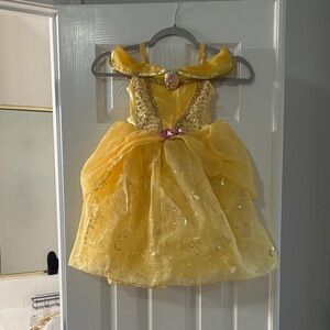 Kids Yellow Princess Dress-Up Costume - Sparkle Tulle Gown
